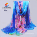 Bufandas largas del mantón del estilo de la nueva de la señora del diseño de Lingshang Wrap Chiffon